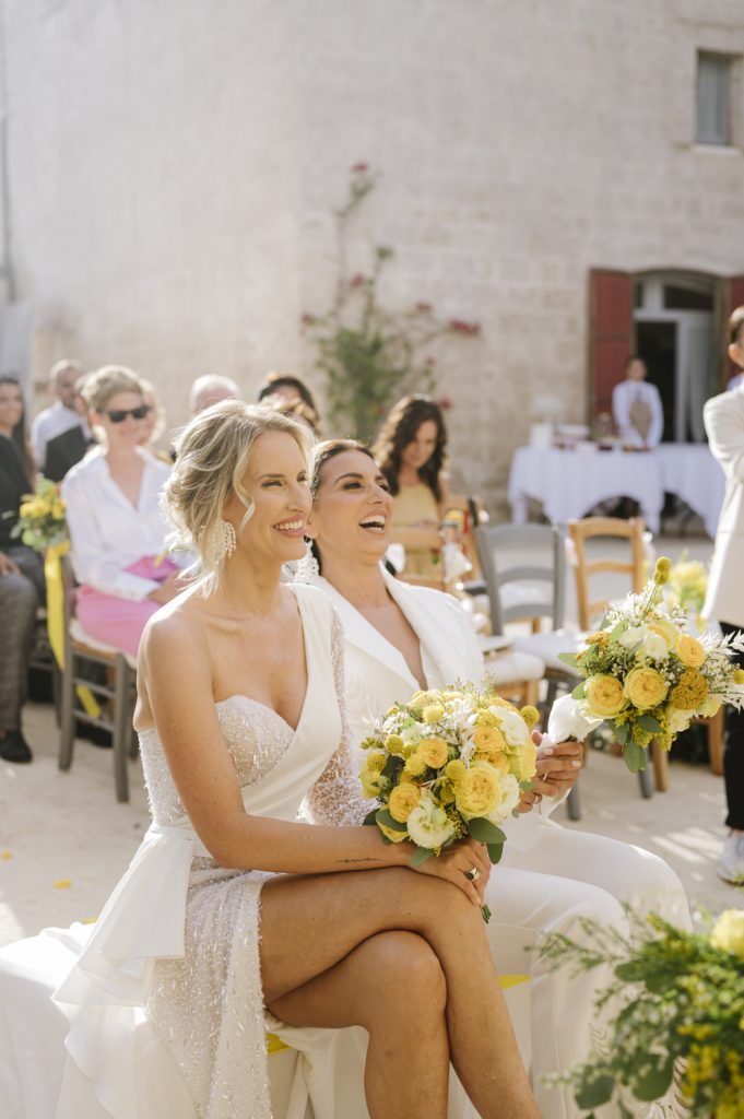 il matrimonio di Chantal e Angela spose in italia