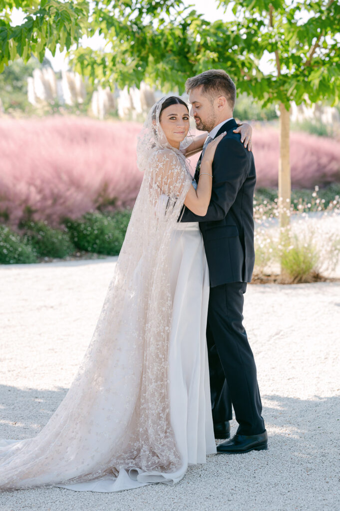 elegant wedding couple