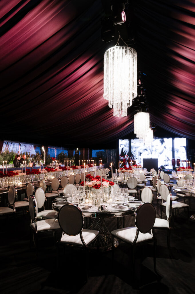 allestimento di Botlea al gala matrimonio