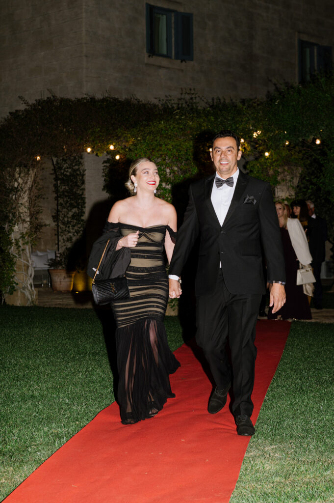 wedding gala red carpet